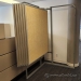 Free Standing Swinging Panel Map Display Rack w/ Pin Cork Boards